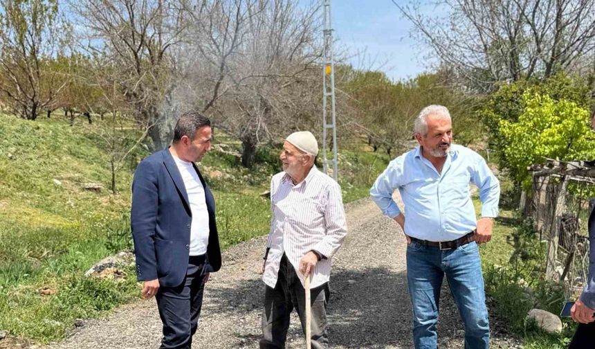 Başkan Ulutaş yol çalışmalarını inceledi