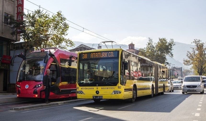 Bursa’da 19 Mayıs’ta ulaşım ücretsiz