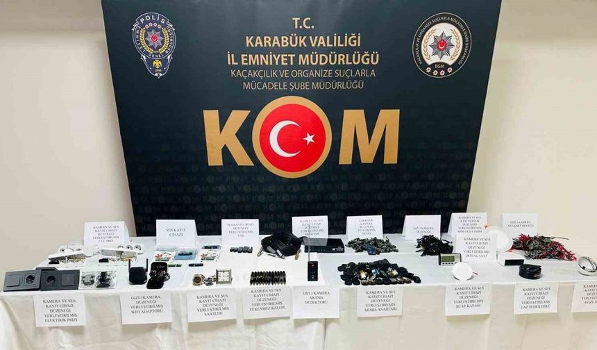 Casus kamera ile Karabük’ten Türkiye’yi izleyip, 55 bin görüntü toplamış