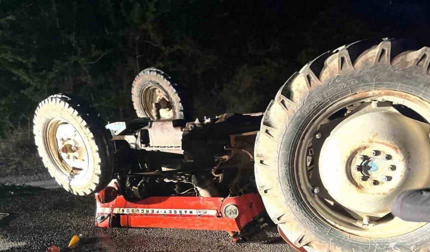Çorum’da devrilen traktörün altında kalan sürücü hayatını kaybetti