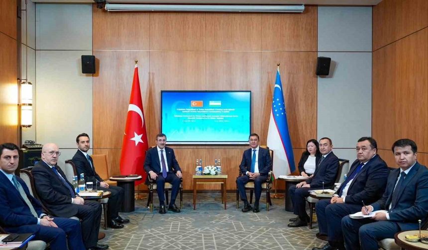 Cumhurbaşkanı Yardımcısı Yılmaz, Özbekistan Başbakan Yardımcısı Kuçkarov ile görüştü