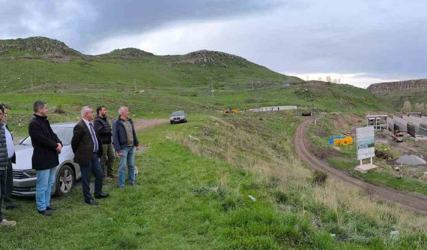 DSİ Kars Bölge Müdürü Kotan, Atıksı Arırtma Tesislerini inceledi