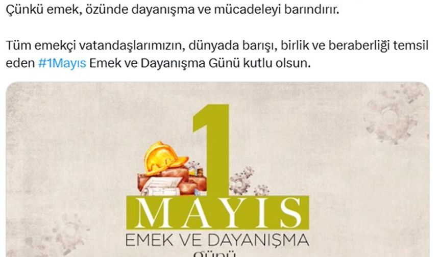 Emine Erdoğan’dan 1 Mayıs Emek ve Dayanışma Günü mesajı: