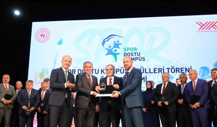 ERÜ’ye YÖK’ten ‘Spor Dostu Kampüs’ birincilik ödülü