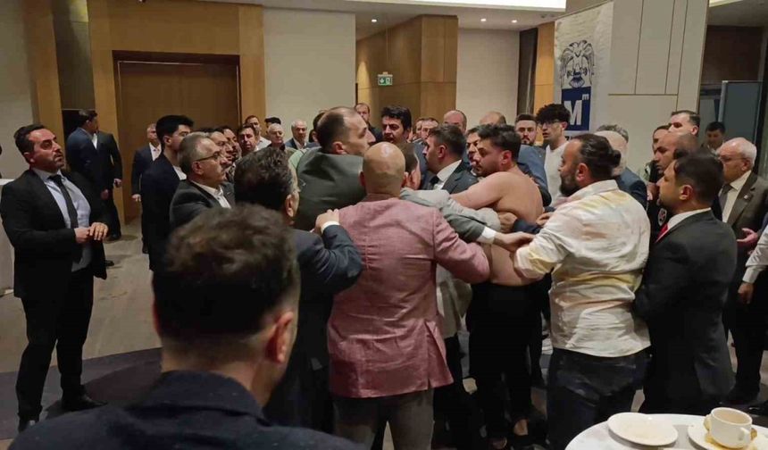 Erzurum’daki seçimde yumruklu kavga