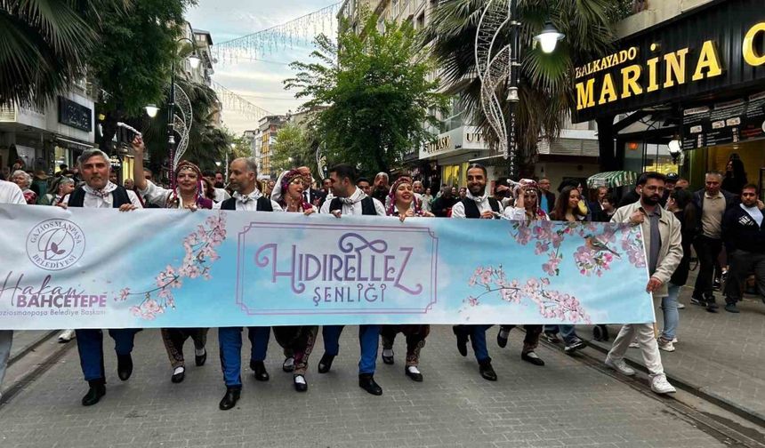 Gaziosmanpaşa’da Hıdırellez şenliği renkli görüntülere sahne oldu