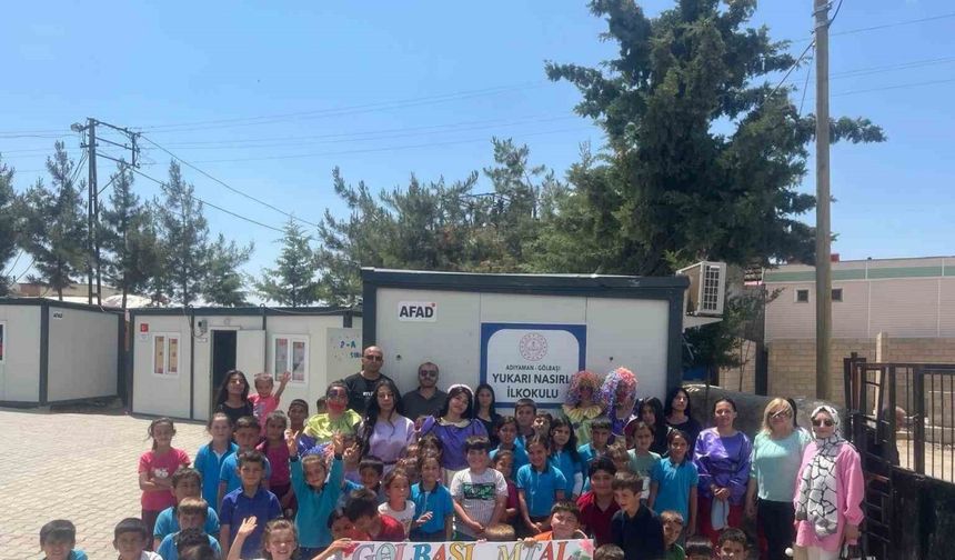 Gölbaşı MTAL öğrencilerinden deprem bölgesindeki çocuklara moral etkinlikleri