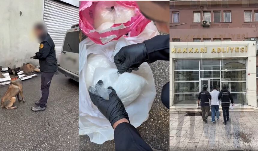 Hakkari’de 35 kilo uyuşturucu ele geçirildi