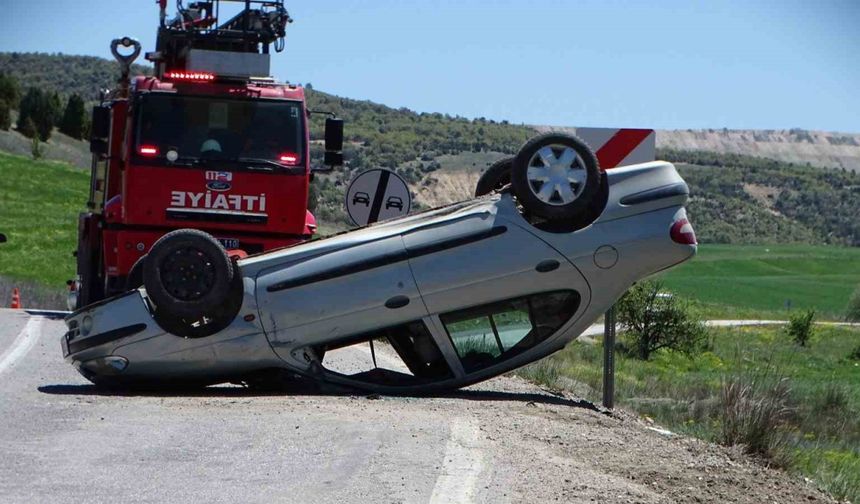 Hisarcık’ta trafik kazası: 1 yaralı