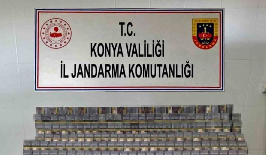 Konya’da jandarmadan kaçak sigara operasyonu