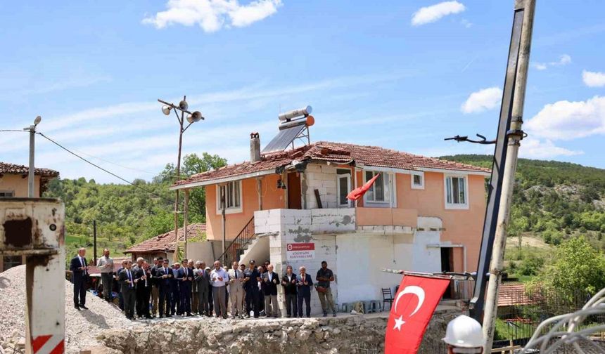 Kükürt Köyü camii temel atma töreni dualar eşliğinde gerçekleşti