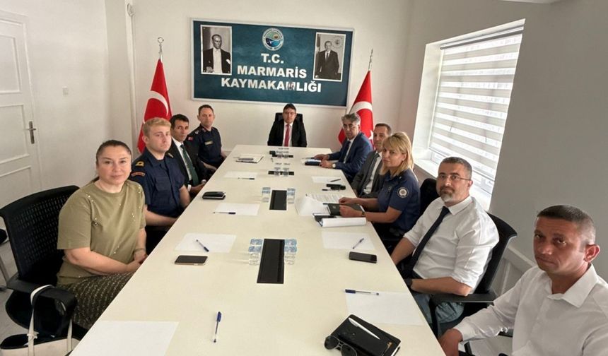 Marmaris’te yaz sezonu öncesi liman ve deniz güvenliği toplantısı yapıldı