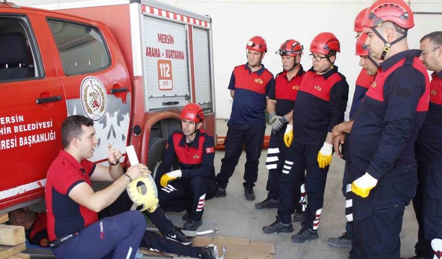 Mersin itfaiyesinden Ürgüp itfaiyesine eğitim