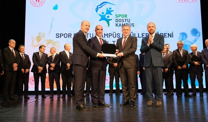 OMÜ’ye "Spor Dostu Kampüs" ünvanı
