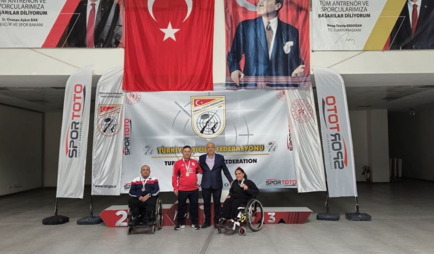 Para Atıcılık Şampiyonasında çifte madalya