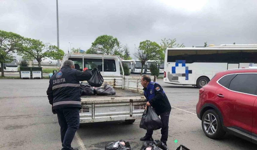 Samsun’da uygunsuz şartlarda taşınan 500 kilo iç yağına el konuldu