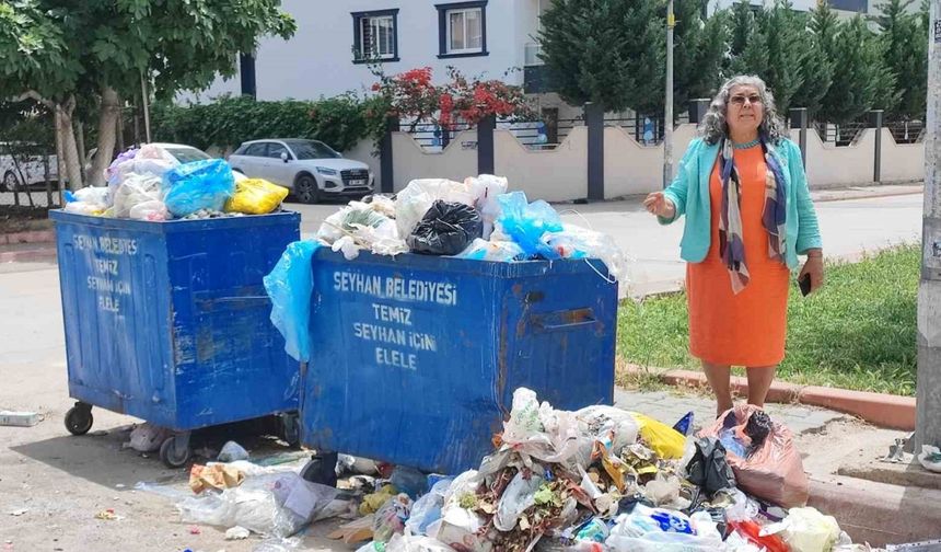 Seyhan Belediyesi çöpleri toplamadı, mahalleli isyan etti