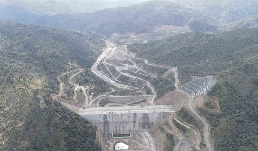 Söke Sarıçay Barajı’nda çalışmalar sürüyor