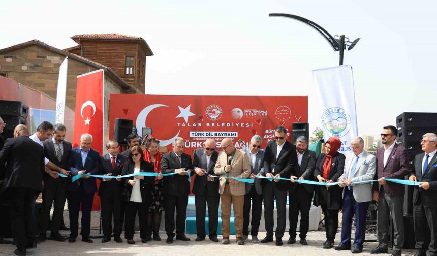 Talas’ta Türkçe Sokağı açıldı