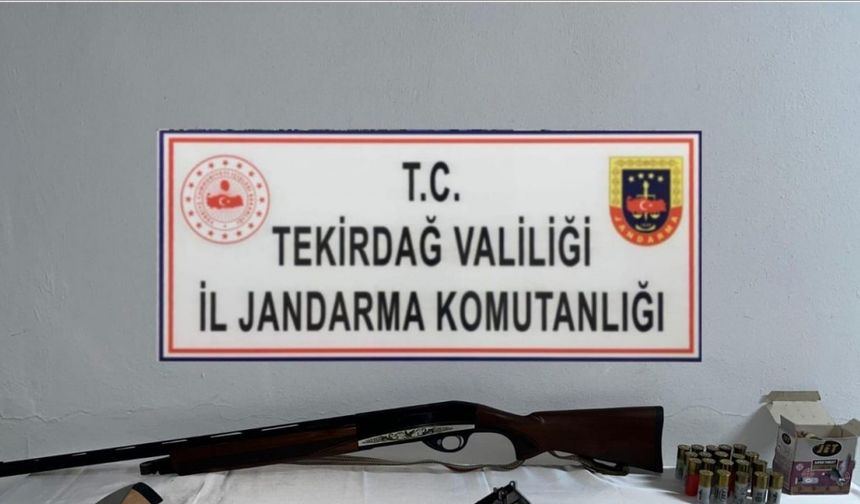 Tekirdağ’da jandarmadan uyuşturucu ve silah operasyonları