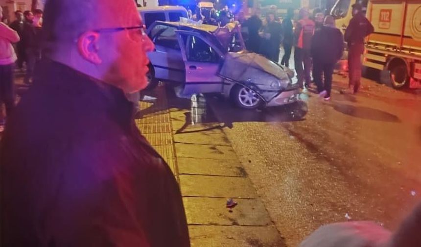 Ters yönden gelen araç kazaya sebep oldu: 2’si çocuk 5 yaralı
