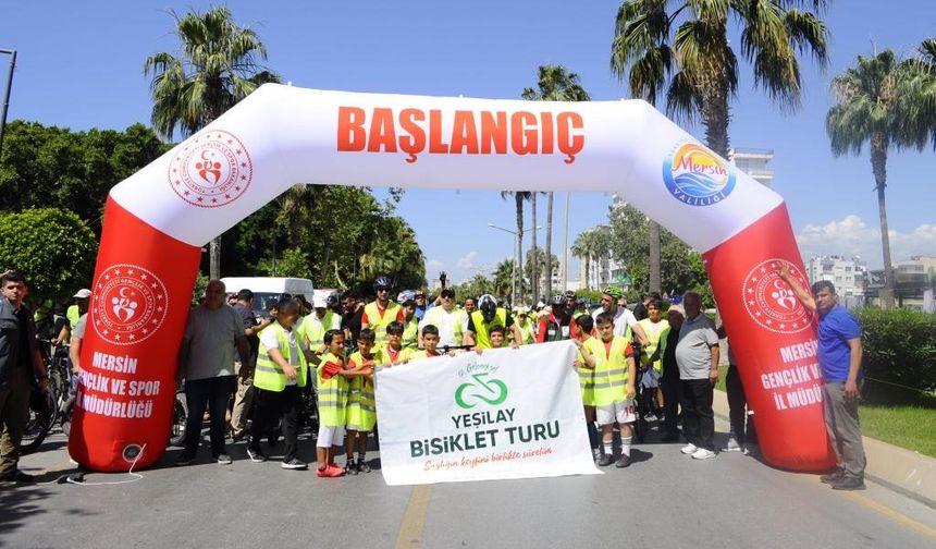 Mersin'de Pedallar Sağlık İçin Çevrildi