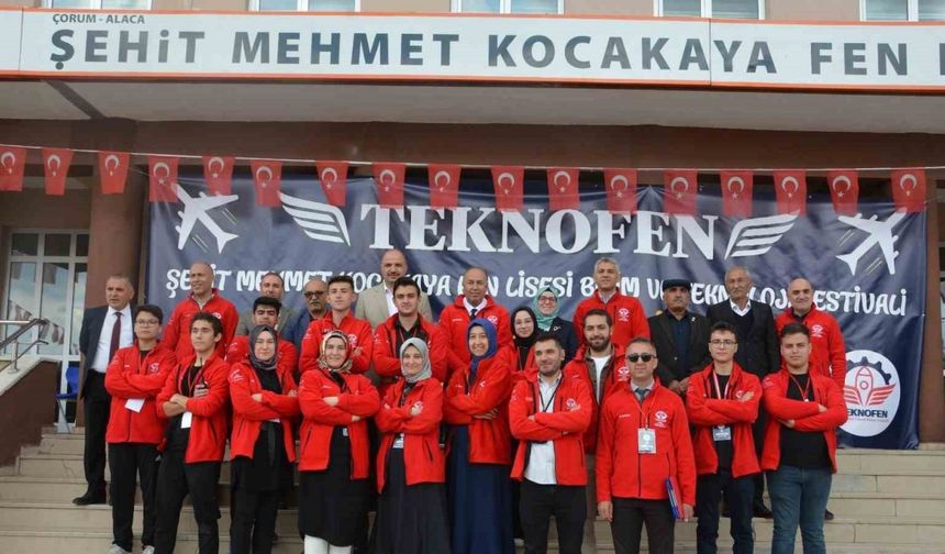 Alaca’da bilim ve teknoloji rüzgarı: TEKNOFEN festivali yoğun ilgi gördü