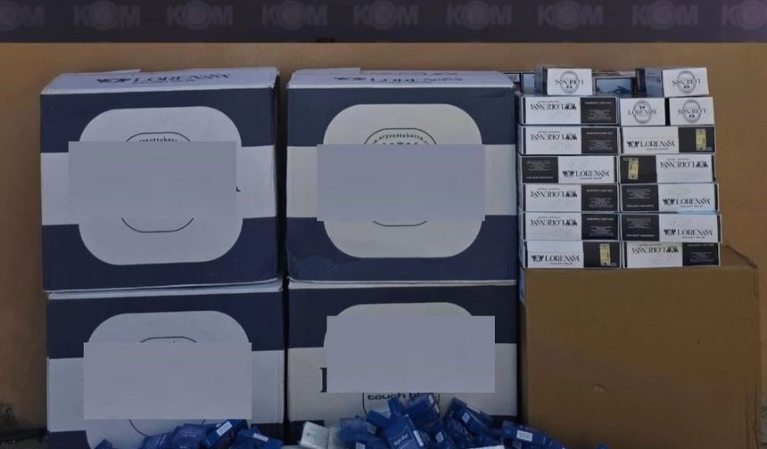 Anamur’da 66 bin adet kaçak makaron ele geçirildi