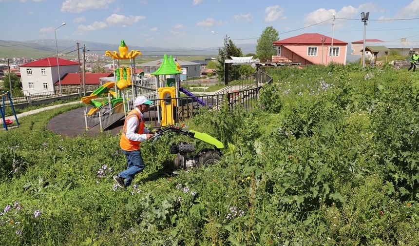 Ardahan Belediyesi’nden park ve bahçelerde bakım çalışması
