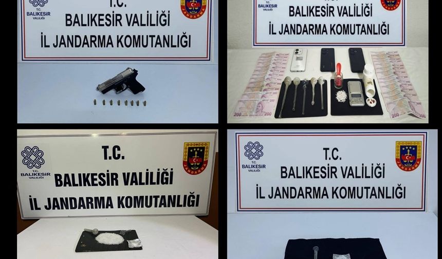 Balıkesir’de uyuşturucu operasyonu: 3 tutuklama