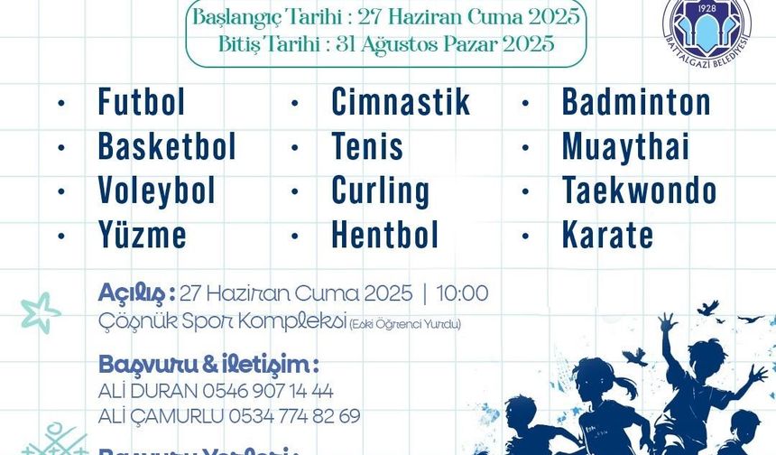 Battalgazi’de yaz spor okulları başlıyor