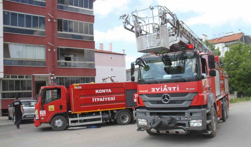 Beyşehir ve Hüyük’te yangın
