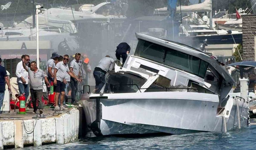 Bodrum’daki marinada patlama: 3 yaralı
