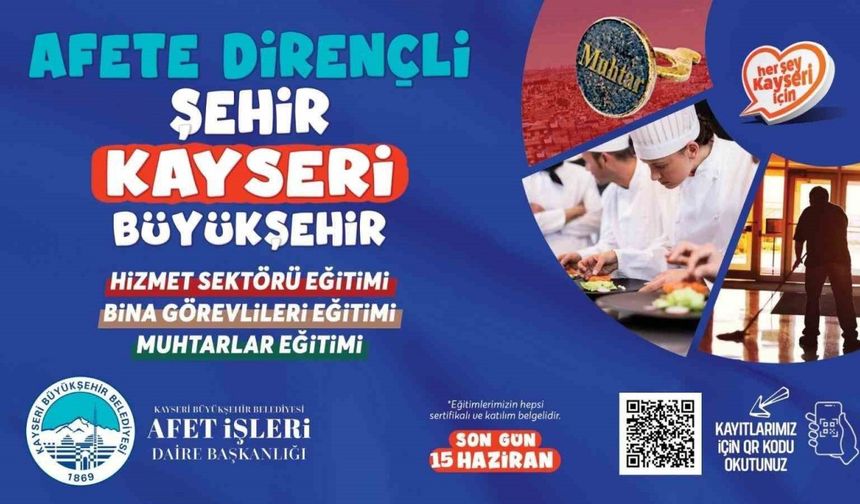 Büyükşehirden afetlere karşı toplum müdahale eğitimlerinde kayıtlar uzatıldı