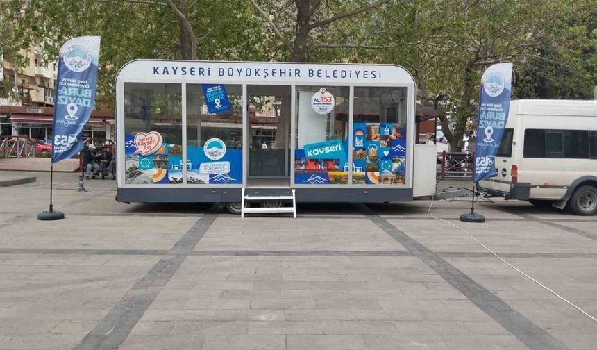Büyükşehirin Mobil Beyaz Masa Birimi ile hizmet her yerde