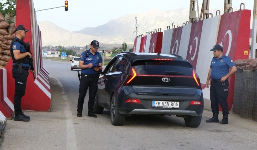 Doğubayazıt’ta bayram öncesi trafik denetimi