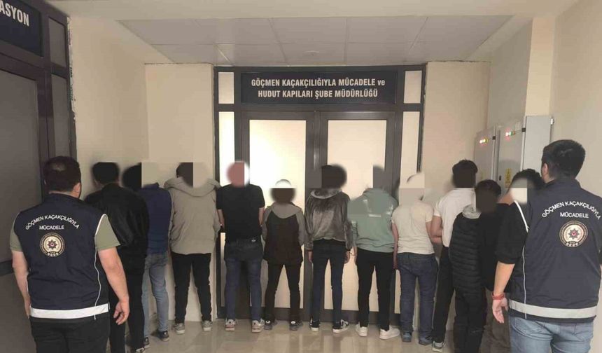 Düzensiz göçmen operasyonunda 9 kişi yakalandı