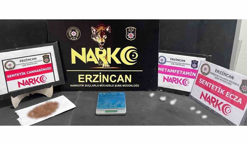 Erzincan’da uyuşturucu operasyonu