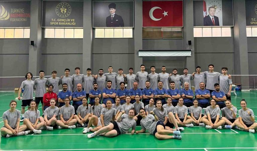 Erzincanlı badmintoncular uluslararası maçlara katılmak için kampa girdi