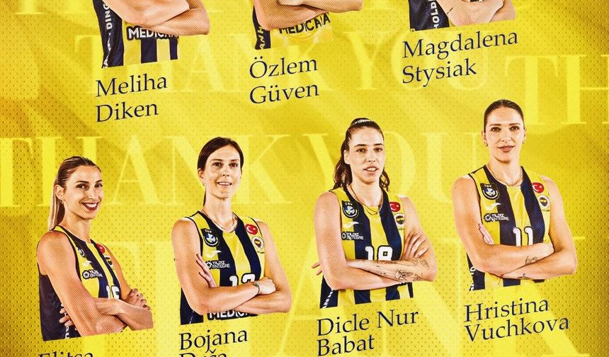 Fenerbahçe Kadın Voleybol Takımı, 7 oyuncuyla yollarını ayırdı
