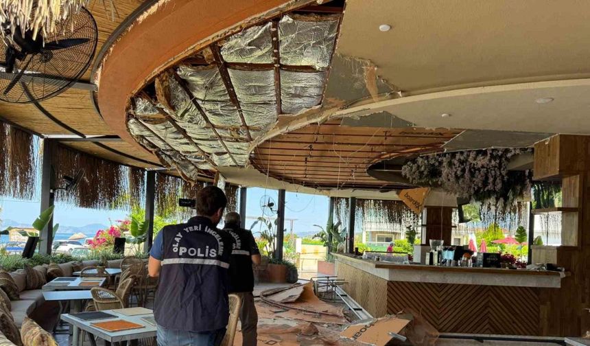 Fethiye’de restoranın tavanı çöktü: 5 yaralı