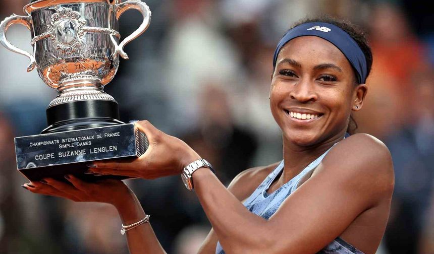 Fransa Açık tek kadınlar finalinde zafer Coco Gauff’un