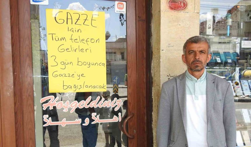 Gaziantepli esnaftan Gazze’ye anlamlı destek