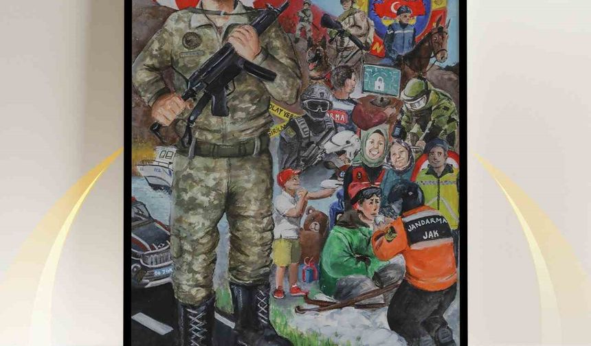 "Jandarma" temalı liseler arası resim yarışması sonuçlandı