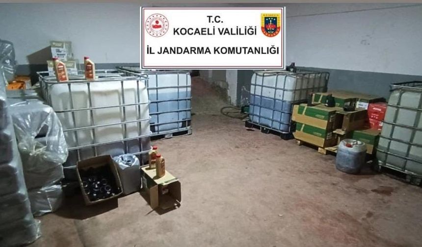 Kocaeli’de 11 milyon TL’lik sahte madeni yağ operasyonu