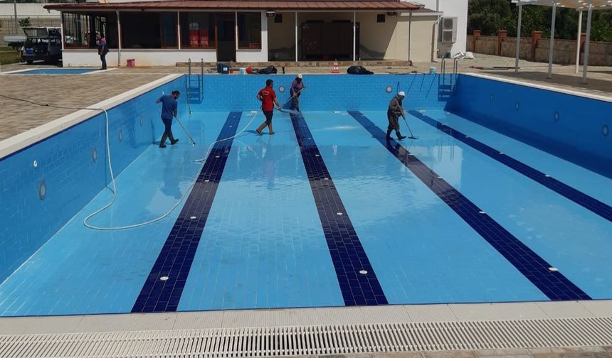 Kuyucak’ta yüzme havuzları yaz sezonuna hazırlanıyor