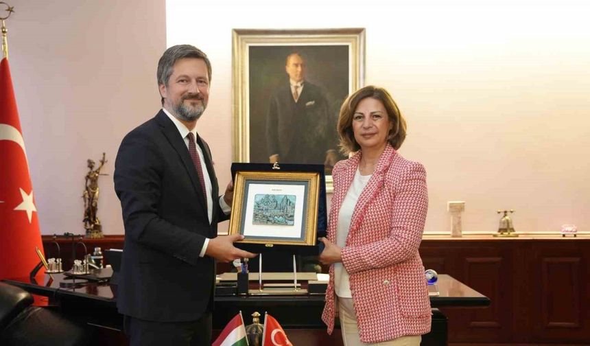 Macaristan Büyükelçisi Mtis Başkan Ünlüce’yi ziyaret etti