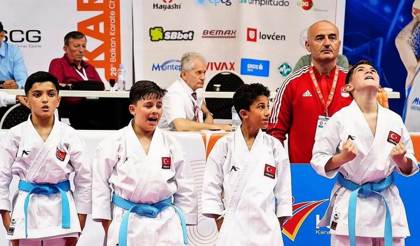 Milli takım, Balkan Çocuklar Karate Şampiyonası’nda 55 madalya kazandı