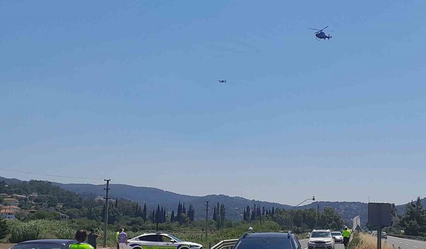 Muğla’da dron ve helikopter destekli trafik denetimi