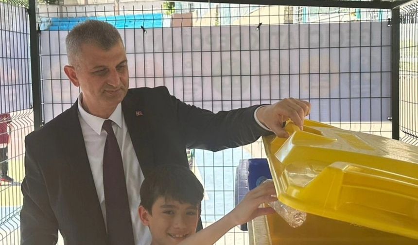 Öğrencilere sıfır atık eğitim sahası kuruldu